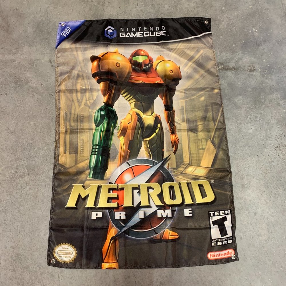 Metroid Prime Wall Flag Banner Tapestry 2 x 3 Ft, Gamecube